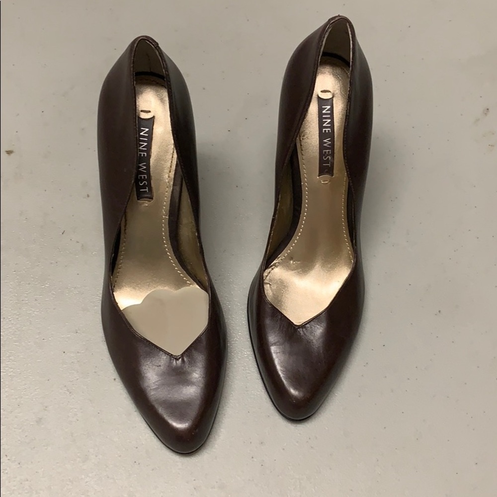 Nine West brown pumps